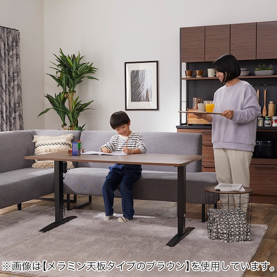 電動昇降セラミックダイニングテーブル(JT341 120 WH) 26枚目画像