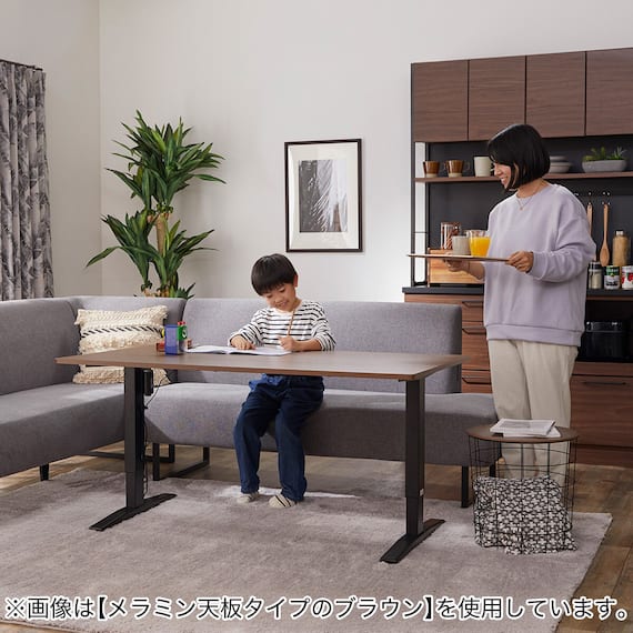 電動昇降セラミックダイニングテーブル(JT341 120 BE) 26枚目画像