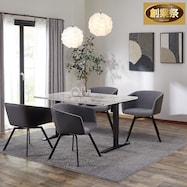 ダイニングテーブル5点セット(電動昇降セラミックDT135/JT341TD3 回転式)【期間限定価格:11/26~1/5まで】