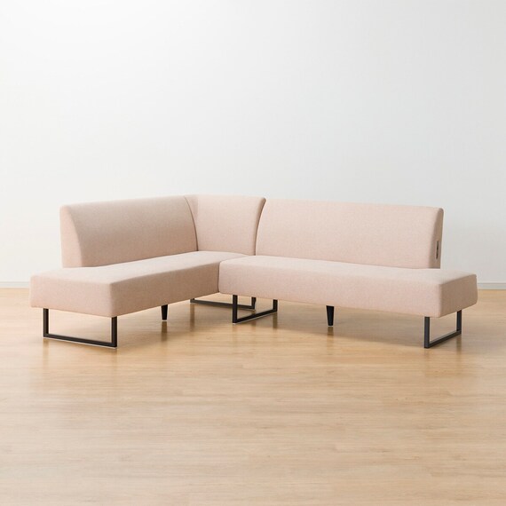 傷・汚れに強いファブリックリビングダイニング3点セット(JT341セラミック135WH/LD2右コーナーソファNSF-BE) 26枚目画像