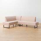 傷・汚れに強いファブリックリビングダイニング3点セット(JT341セラミック135WH/LD2右コーナーソファNSF-BE) 26枚目画像