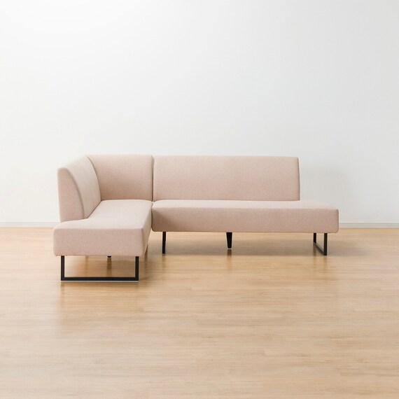 傷・汚れに強いファブリックリビングダイニング3点セット(JT341セラミック135WH/LD2右コーナーソファNSF-BE) 27枚目画像