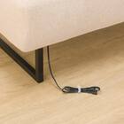 傷・汚れに強いファブリックリビングダイニング3点セット(JT341セラミック135WH/LD2右コーナーソファNSF-BE) 32枚目画像