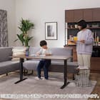 電動昇降セラミックダイニングテーブル(JT341 135 WH) 26枚目画像