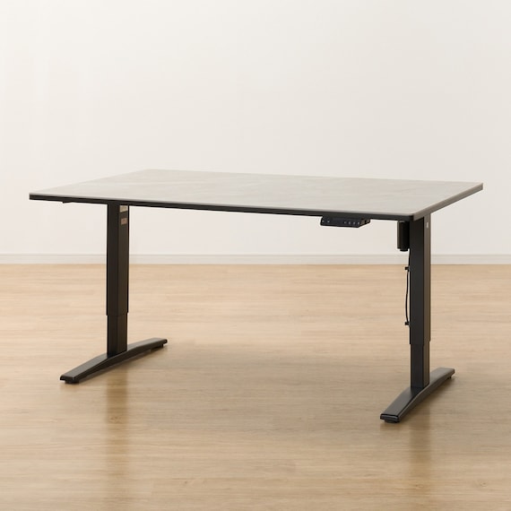 電動昇降セラミックダイニングテーブル(JT341 135 BE) 1枚目画像