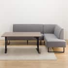 布張りリビングダイニング3点セット(JT341 135MBR/LD2左コーナーソファAQ-MGY) 8枚目画像