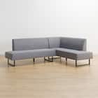 布張りリビングダイニング3点セット(JT341 135MBR/LD2左コーナーソファAQ-MGY) 20枚目画像