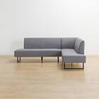 布張りリビングダイニング3点セット(JT341 135MBR/LD2左コーナーソファAQ-MGY) 21枚目画像