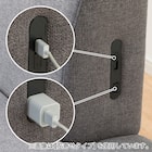 布張りリビングダイニング3点セット(JT341 135MBR/LD2左コーナーソファAQ-MGY) 25枚目画像