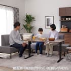 傷・汚れに強いファブリックリビングダイニング3点セット(JT341 135MBR/LD2右コーナーソファNSF-BE) 35枚目画像