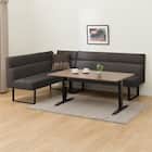 電動昇降ダイニングテーブルソファ3点セット(JT341 135 MBR/DL332 DBR) 1枚目画像