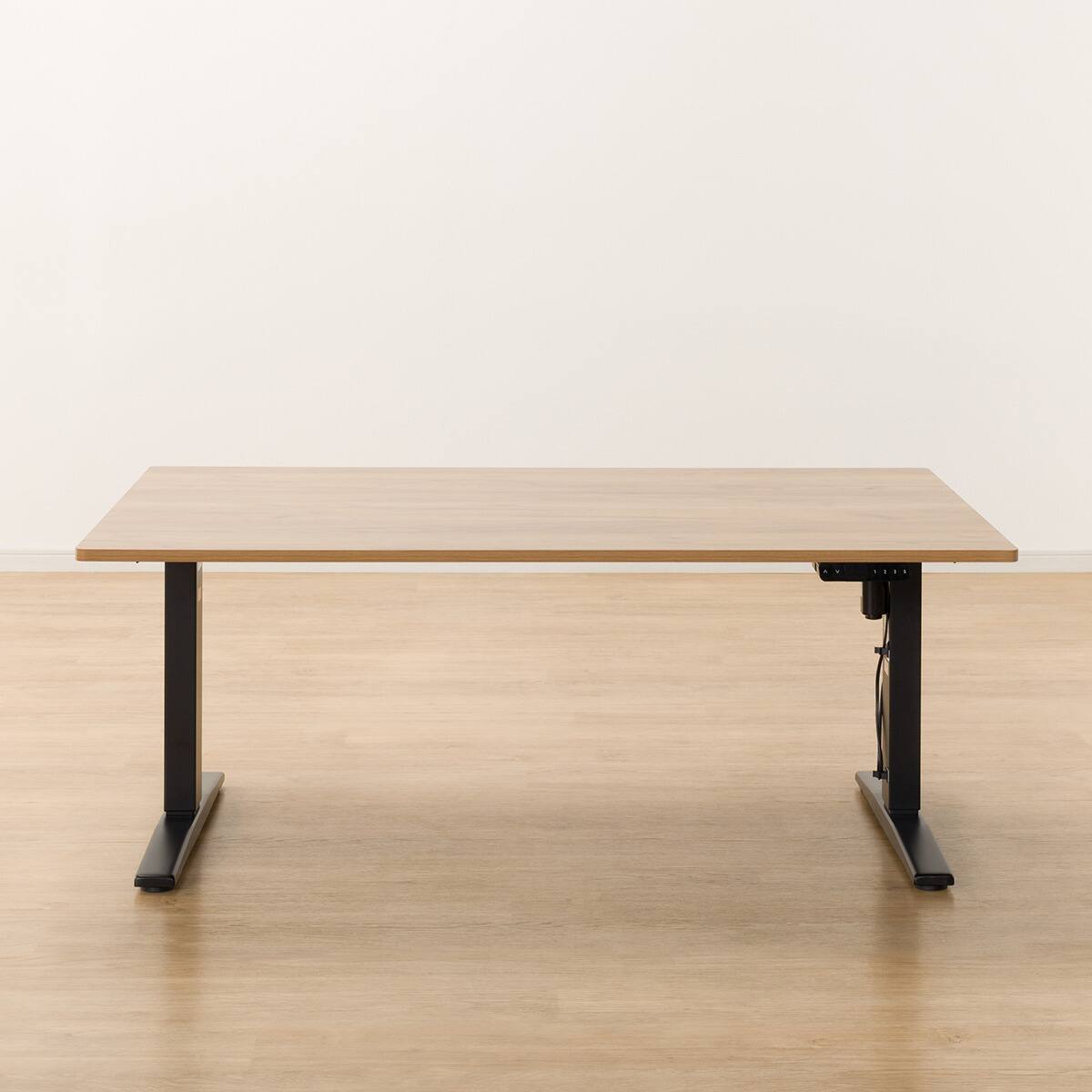 電動昇降リビングダイニングテーブル3点セット (JT341 135 LBR/LD2 N