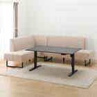 傷・汚れに強いファブリックリビングダイニング3点セット(JT341 135BK/LD2右コーナーソファNSF-BE) 10枚目画像