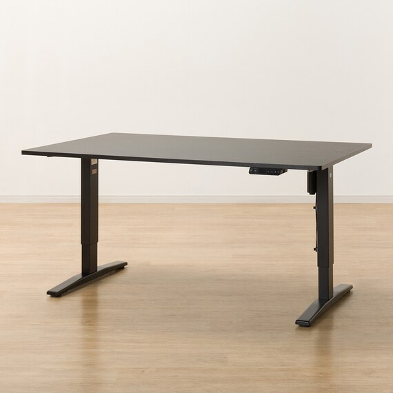 電動昇降ダイニングテーブルソファ3点セット(JT341 135 BK/DL332 DBR 