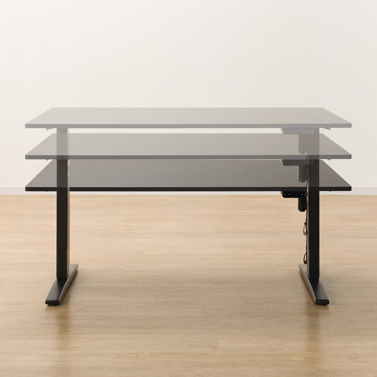 電動昇降ダイニングテーブルソファ3点セット(JT341 135 BK/DL332 DBR