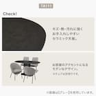 セラミック楕円形ダイニングテーブル(TA111 150 WHWH) 3枚目画像