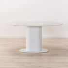 セラミック楕円形ダイニングテーブル(TA111 150 WHWH) 3枚目画像