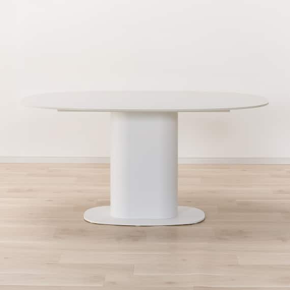 セラミック楕円形ダイニングテーブル(TA111 150 WHWH) 3枚目画像