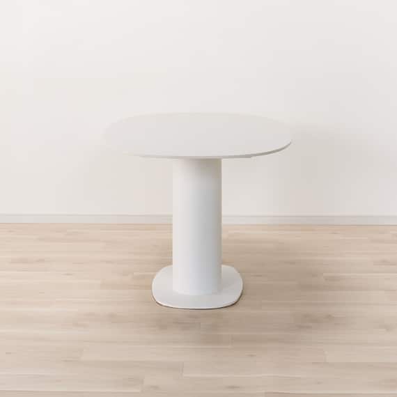 セラミック楕円形ダイニングテーブル(TA111 150 WHWH) 4枚目画像