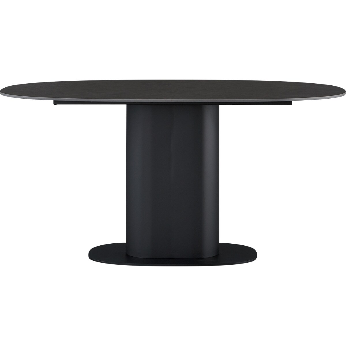 セラミック楕円形ダイニングテーブル(TA111 150 GYBK) | ニトリネット