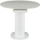 セラミック楕円形伸縮ダイニングテーブル(TA111 120/179 WHWH) 4枚目画像