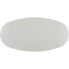 セラミック楕円形伸縮ダイニングテーブル(TA111 120/179 WHWH) 6枚目画像