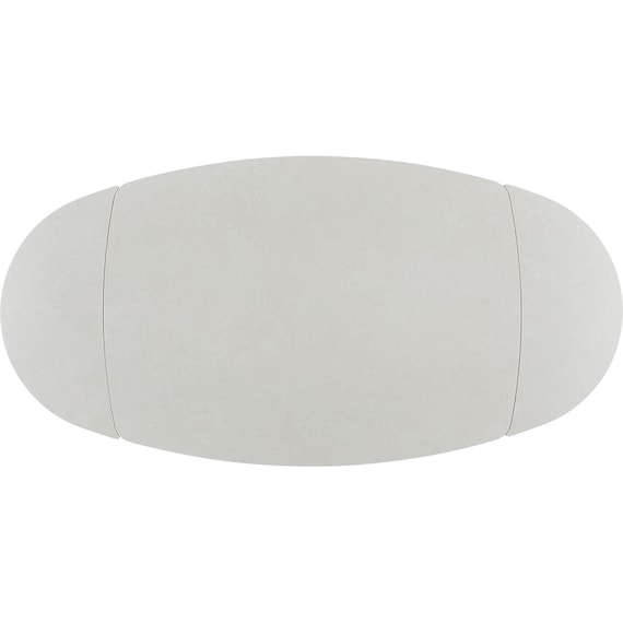 セラミック楕円形伸縮ダイニングテーブル(TA111 120/179 WHWH) 6枚目画像