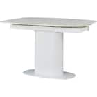セラミック楕円形伸縮ダイニングテーブル(TA111 120/179 WHWH) 7枚目画像