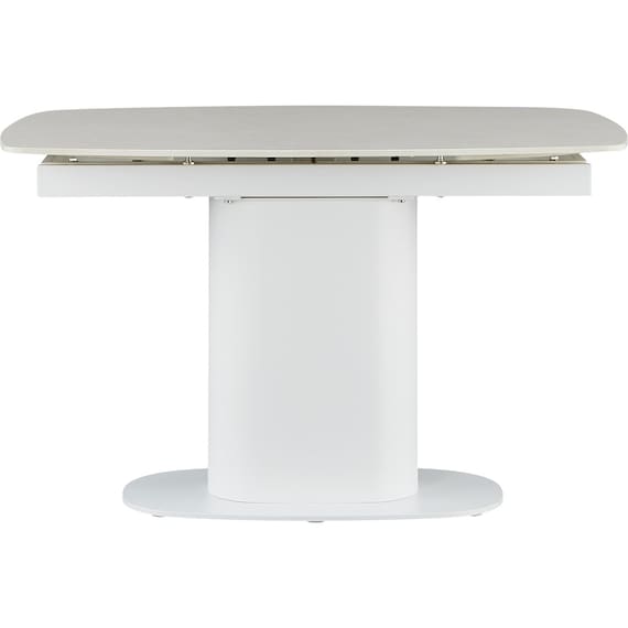 セラミック楕円形伸縮ダイニングテーブル(TA111 120/179 WHWH) 8枚目画像