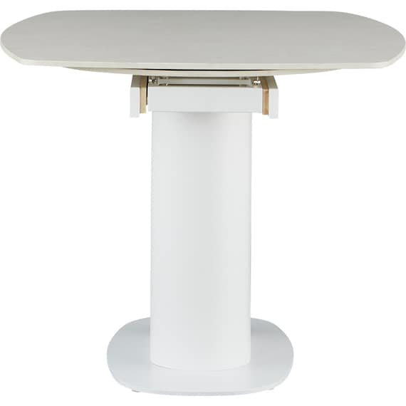 セラミック楕円形伸縮ダイニングテーブル(TA111 120/179 WHWH) 9枚目画像