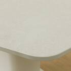 セラミック楕円形伸縮ダイニングテーブル(TA111 120/179 WHWH) 10枚目画像