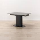 セラミック楕円形伸縮ダイニングテーブル(TA111 120/179 GYBK) 4枚目画像