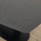 セラミック楕円形伸縮ダイニングテーブル(TA111 120/179 GYBK) 9枚目画像