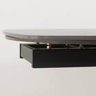 セラミック楕円形伸縮ダイニングテーブル(TA111 120/179 GYBK) 10枚目画像