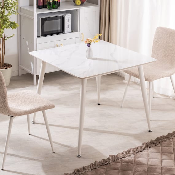 セラミックDテーブル85 MW(ホワイト) 1枚目画像