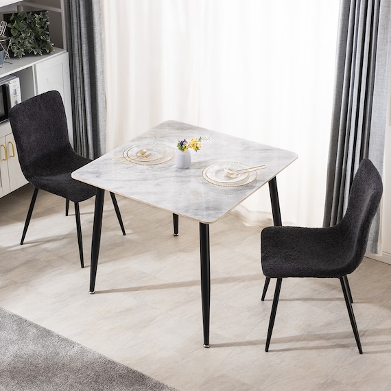 セラミックダイニング 3点セット(MG グレー) 2枚目画像