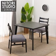セラミックテーブルダイニング3点セット(NコレクションT-12 90/C-34)