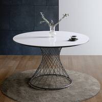 セラミック円形ダイニングテーブル (幅118.5cm WH)