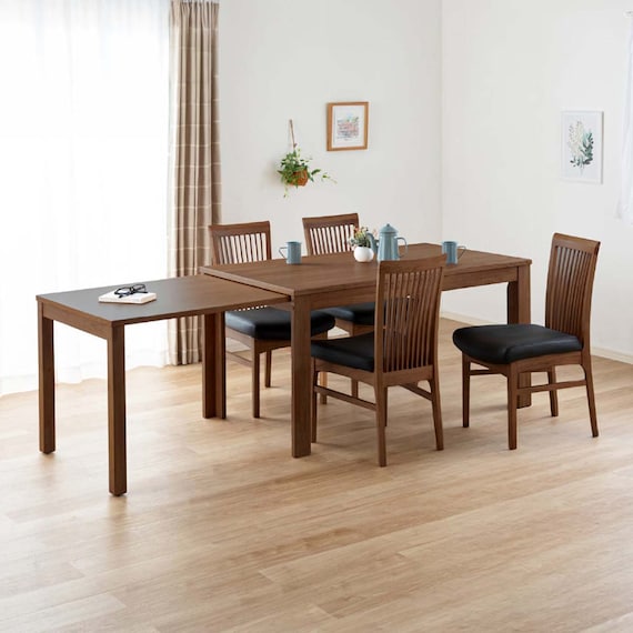 伸長式ダイニング5点セット(DTグローEX135-215WN/DC SHIFT2WN)【島忠ホームズ商品】 1枚目画像