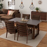 ダイニングテーブル5点セット(Nコレクション T-11U 150A/C-27肘付き)