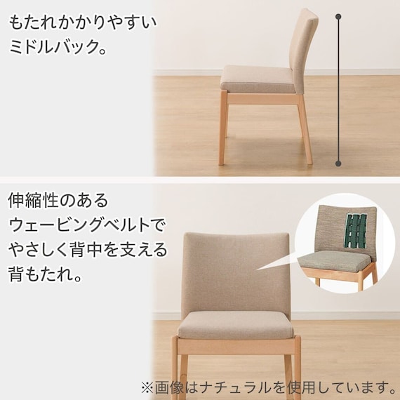 ダイニングテーブル5点セット(Nコレクション T-11U 135A BK/GY/チェアC-50 NSF-BK/MGY) 9枚目画像