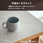 傷・汚れに強いファブリック ダイニングテーブル5点セット(T-11U 135A BK/GY C-011 BK/NSF-MGY) 3枚目画像