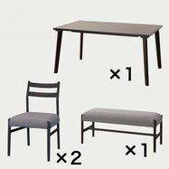 ダイニングテーブル4点セット(Nコレクション T-12 150A/チェアC-34/B-34)