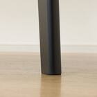 ダイニングテーブル5点セット(Nコレクション T-12 135A BK/GY/チェア C-011S BK/NSF-MGY) 20枚目画像