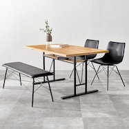 木目調ダイニング4点セット