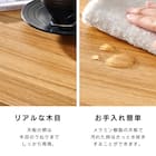 木目調ダイニング4点セット (ナチュラル/ブラック) 4枚目画像