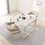 セラミックダイニング3点テーブル(セーラル90 /イジー2)