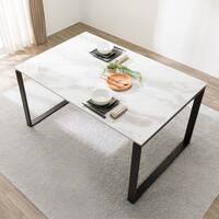 セラミックダイニングテーブル(セーラル135/90 WH/BK)