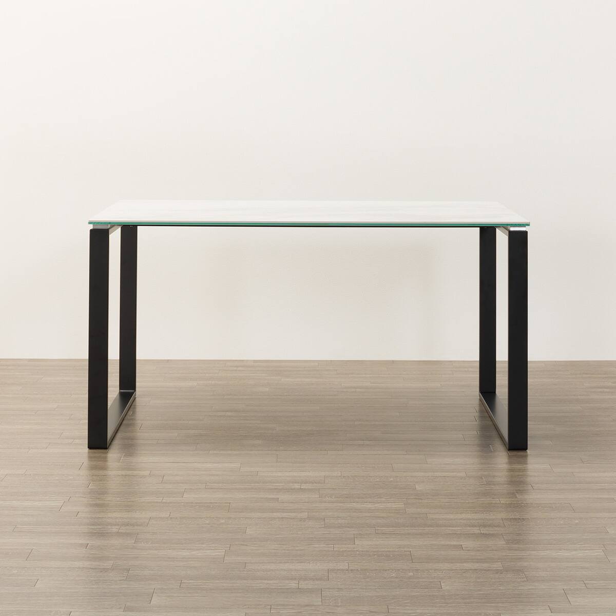 セラミックダイニングテーブル(セーラル135/90 WH/BK) | ニトリネット