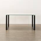 セラミックダイニングテーブル(セーラル135/90 WH/BK) 13枚目画像